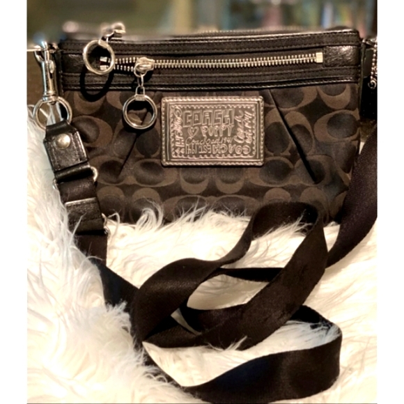 Coach Bags Coach Poppy Crossbody Bag In Silverblack Poshmark